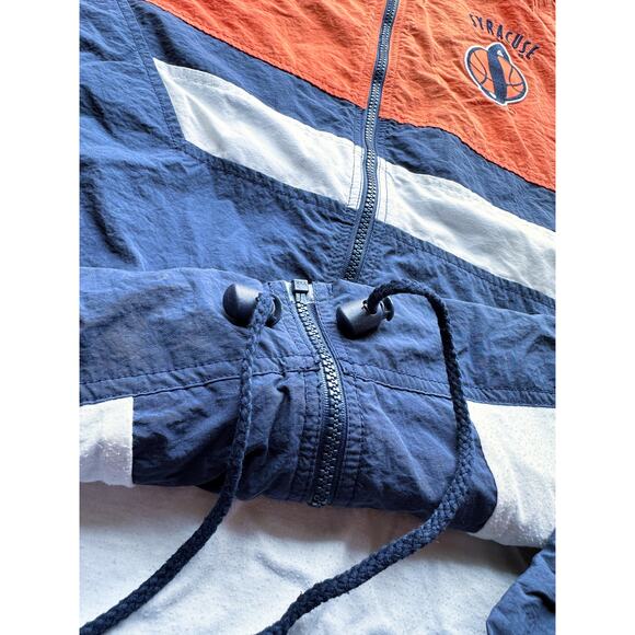 Syracuse Orange 1996 NIKE Team windbreaker jacket L navy NCAA basketball vintage - Picture 8 of 14